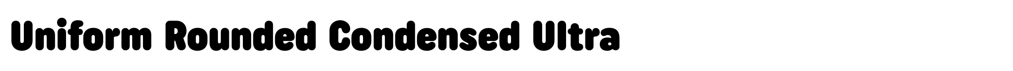 Uniform Rounded Condensed Ultra image